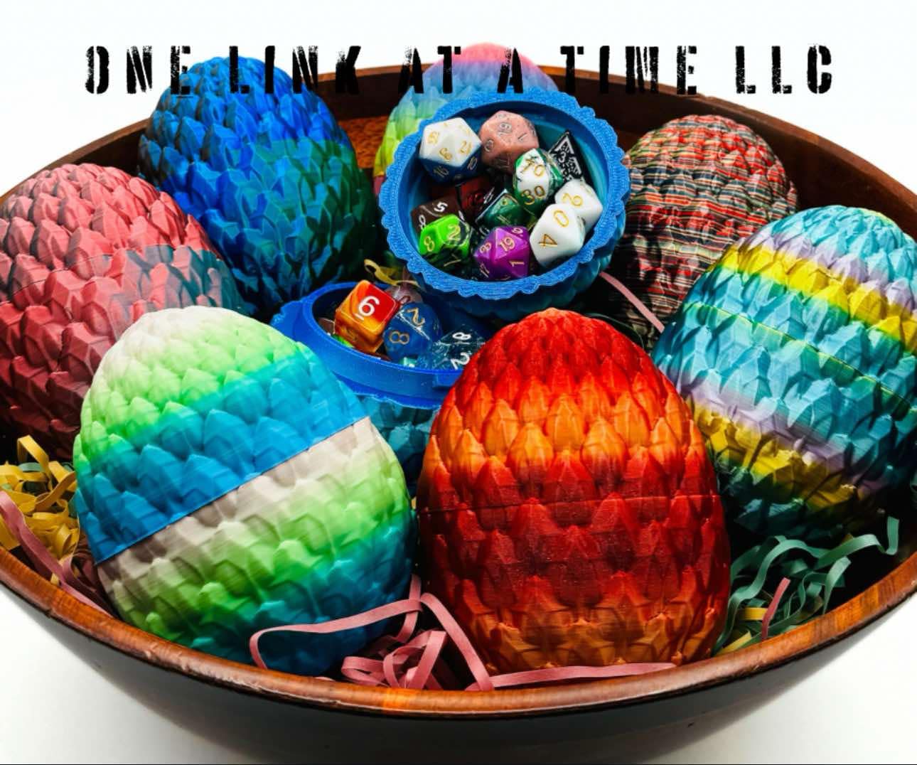 MYSTERY 3-D PRINTED DICE FILLED DRAGON EGG