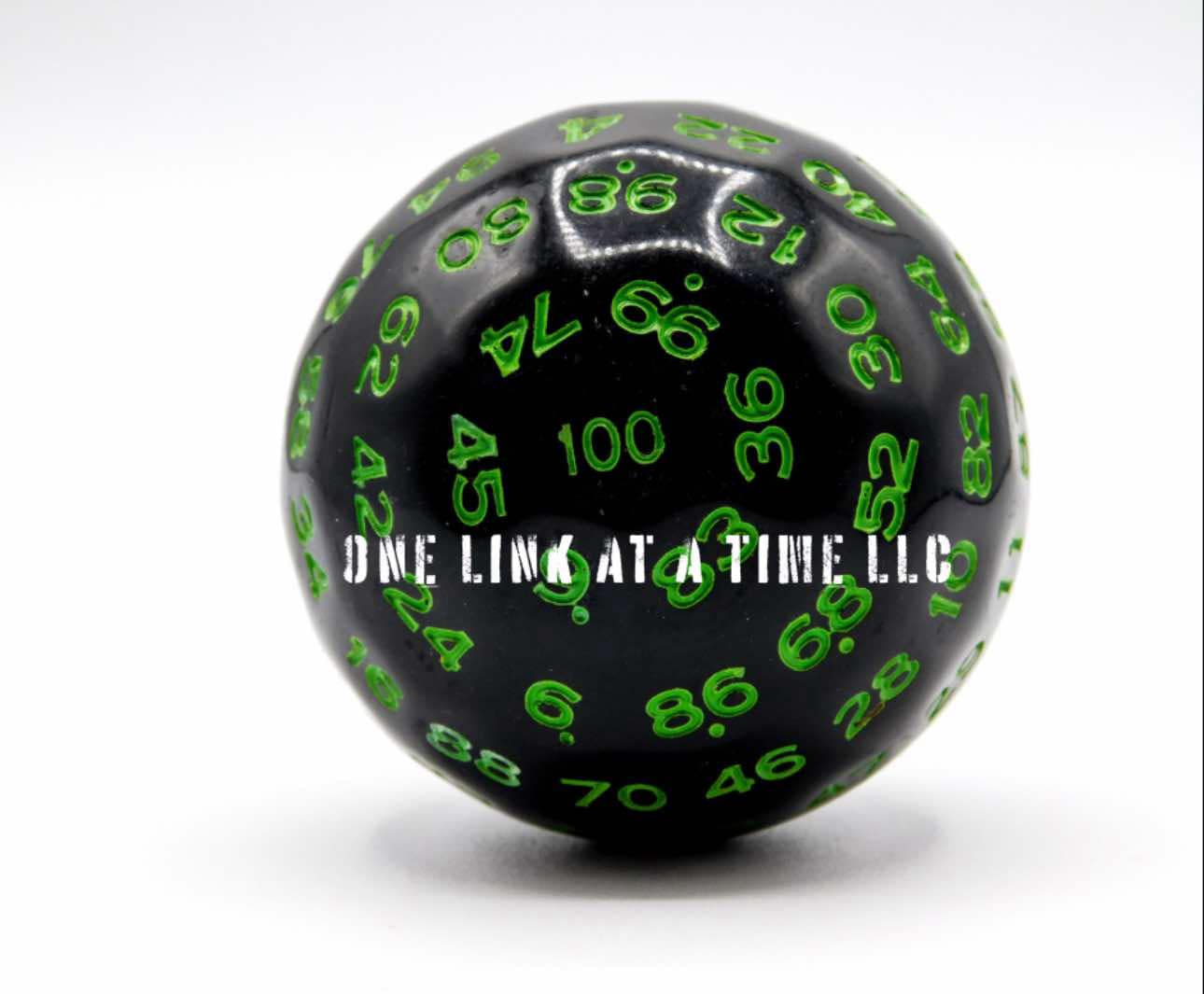 BLACK WITH GREEN INLAY ACRYLIC D100