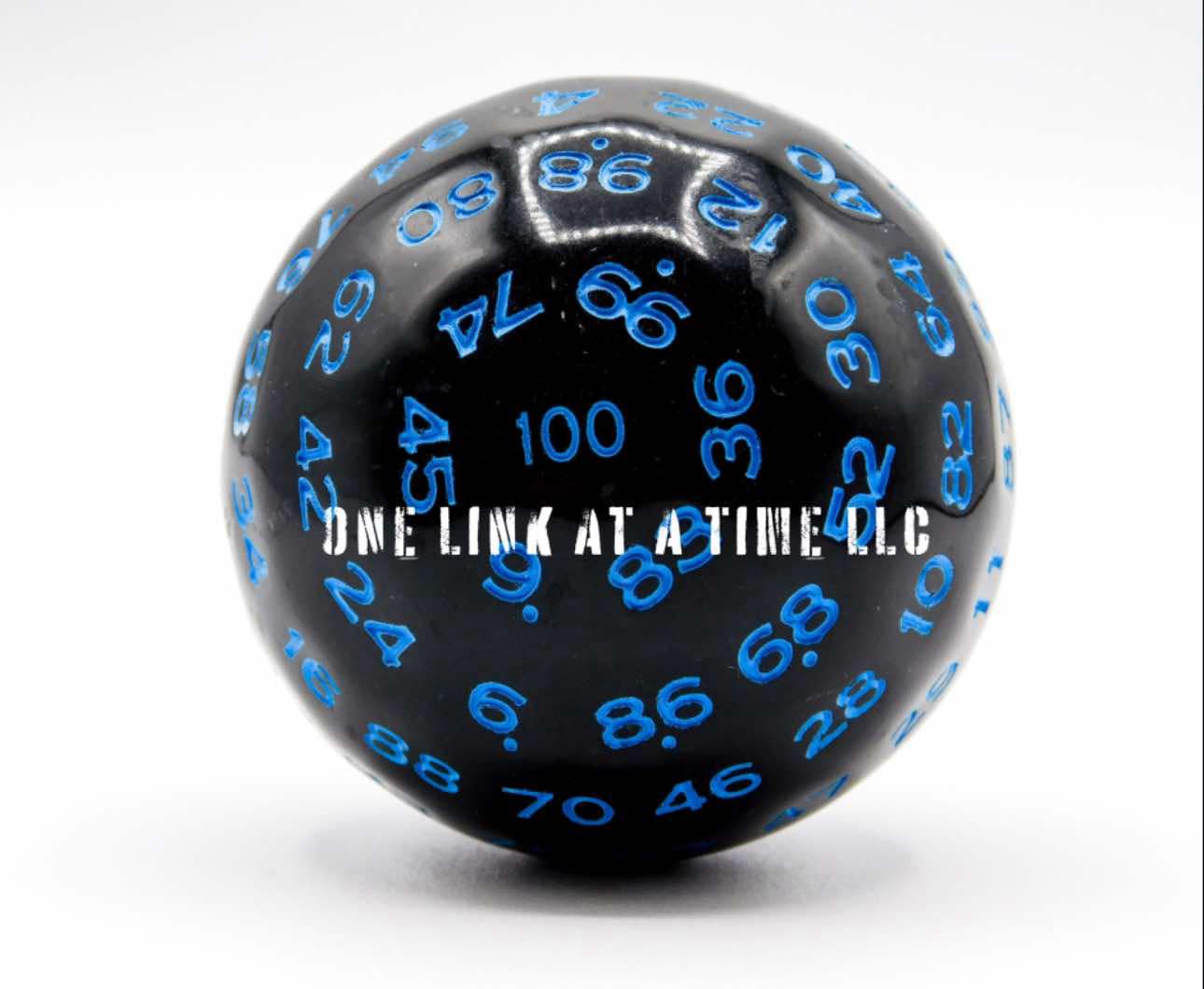 BLACK WITH BLUE INLAY ACRYLIC D100