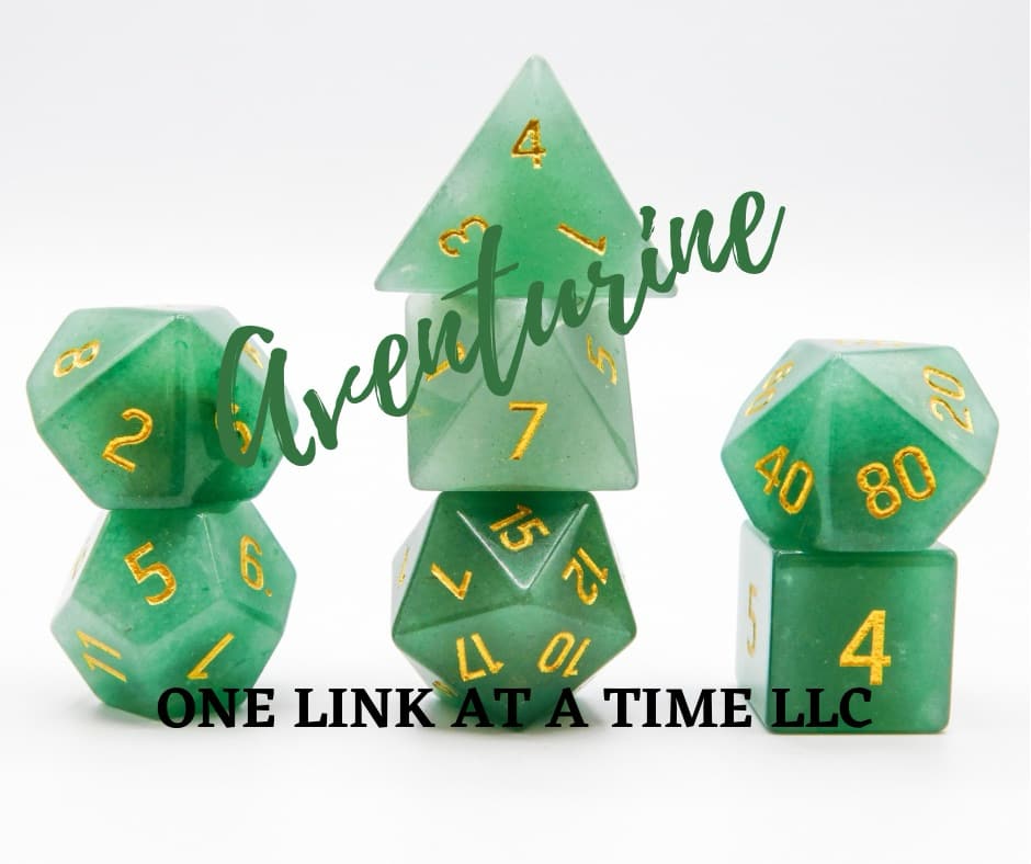AVENTURINE 7PC DICE SET