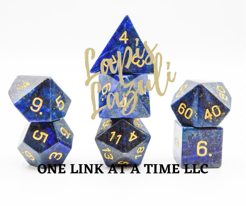 LAPIS LAZULI 7PC DICE SET