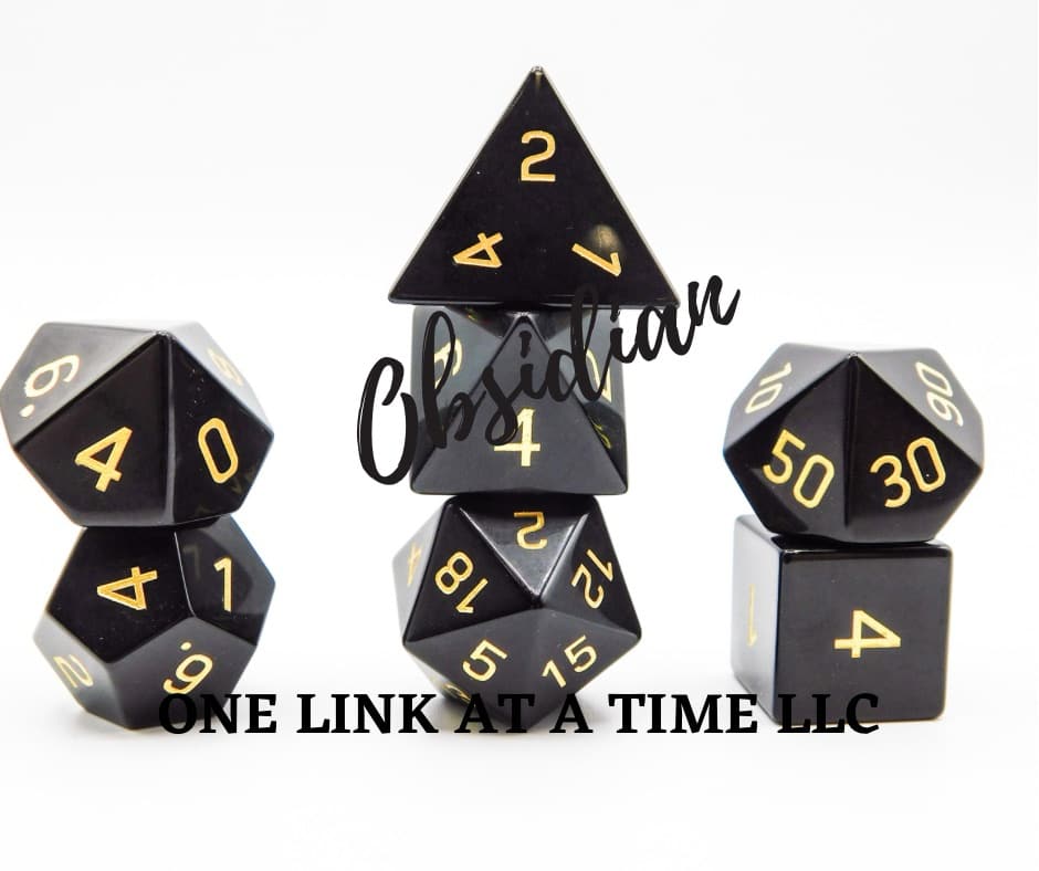 OBSIDIAN 7PC DICE SET