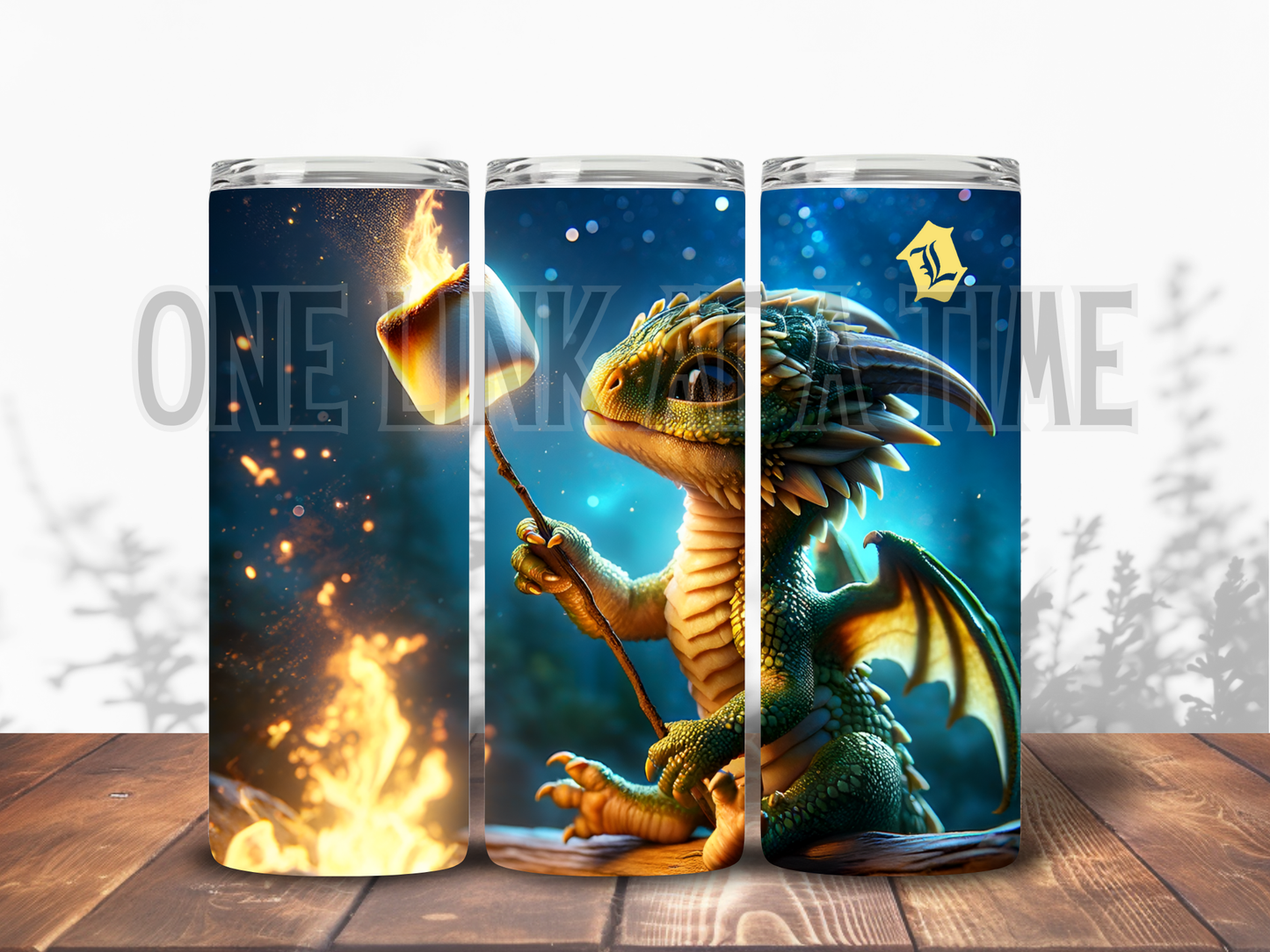 MARSHMALLOW DRAGON BRANDED 20oz TUMBLER