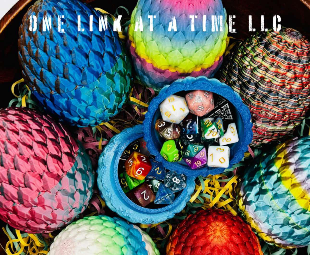 MYSTERY 3-D PRINTED DICE FILLED DRAGON EGG