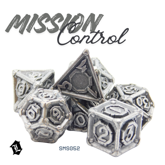 [MISSION CONTROL] 7PC SOLID METAL DICE SET