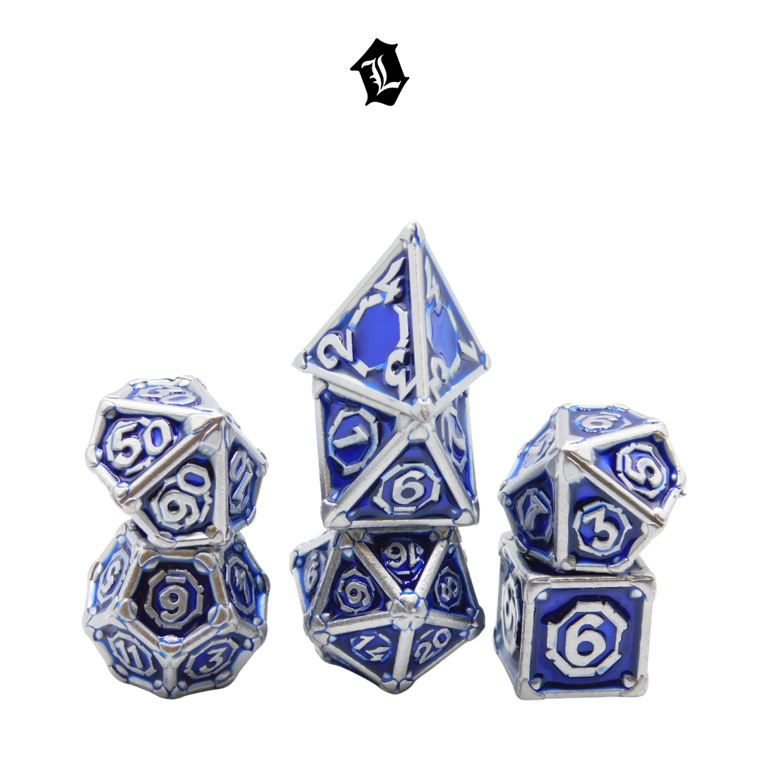[BRILLIANT FUTURE] 7PC SOLID METAL DICE SET