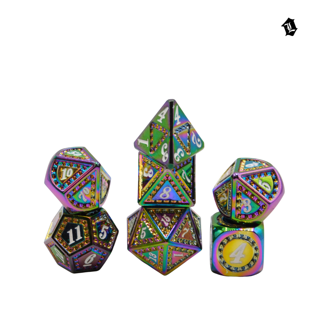 [COURT OF WHIMSY] 7PC SOLID METAL DICE SET