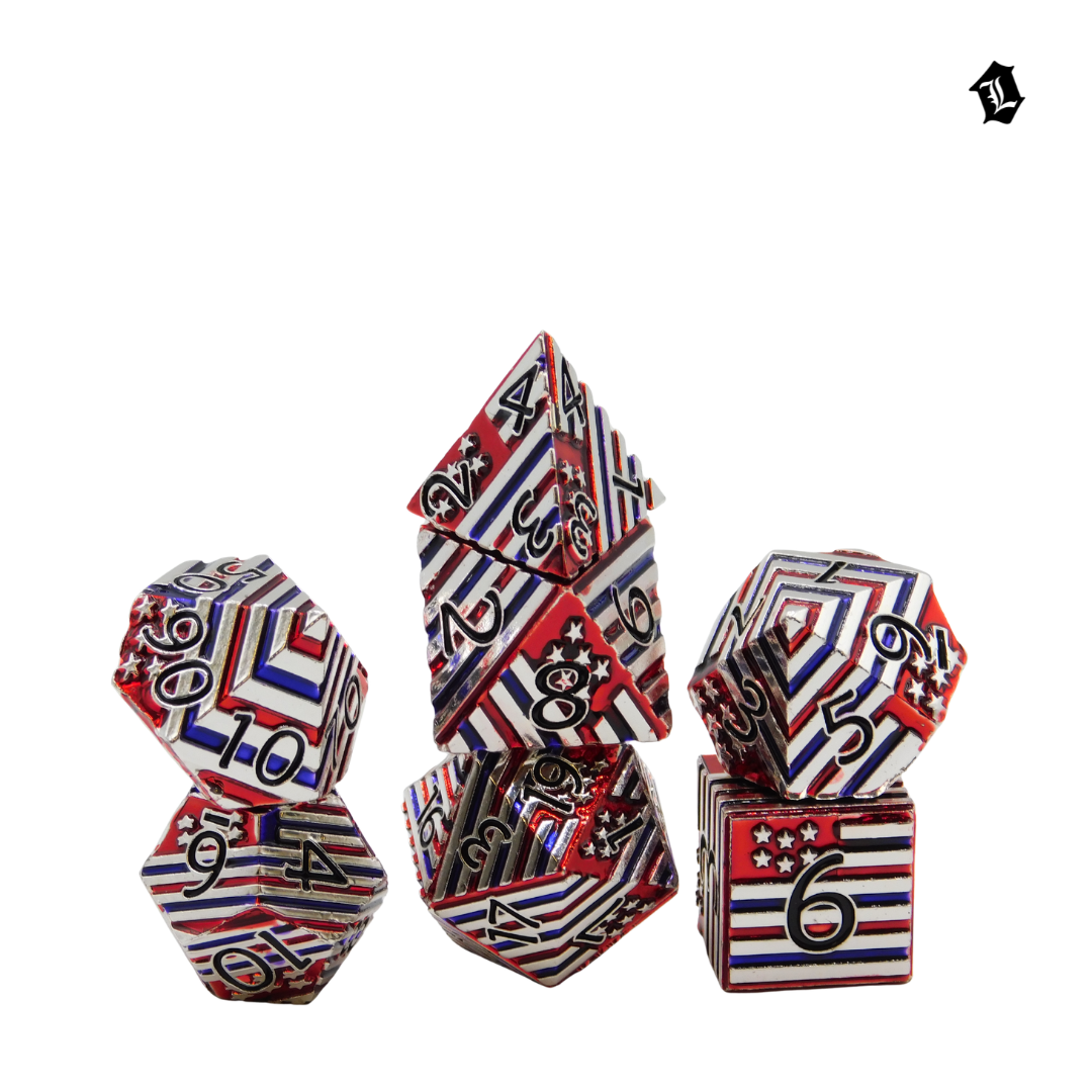 [FESTIVAL OF HEROES] 7PC SOLID METAL DICE SET