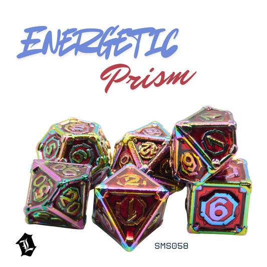 [ENERGENIC PRISM] 7PC SOLID METAL DICE SET
