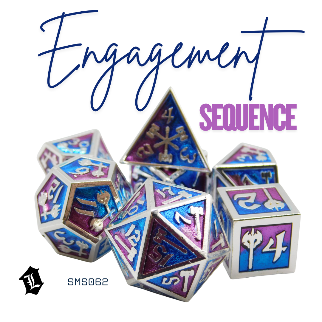 [ENGAGEMENT SEQUENCE] 7PC SOLID METAL DICE SET