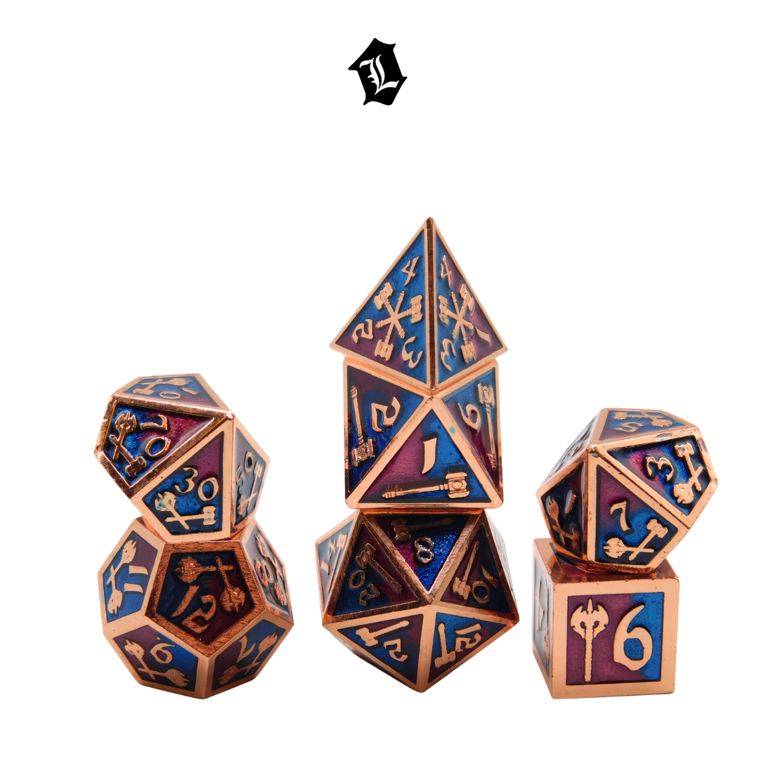 [BATTLE OATH] 7PC SOLID METAL DICE SET
