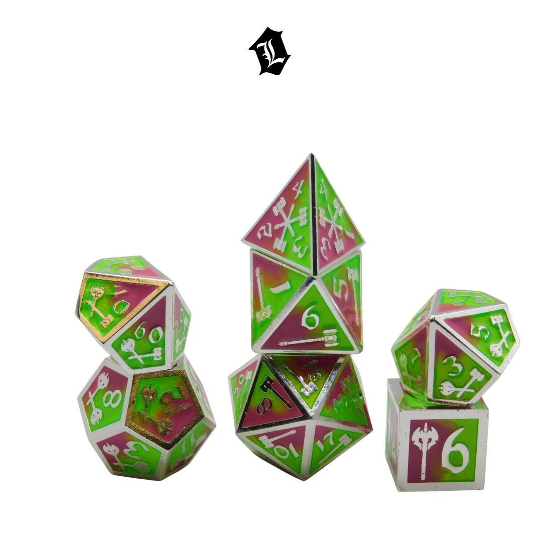 [OPERATIONAL HAZARD] 7PC SOLID METAL DICE SET