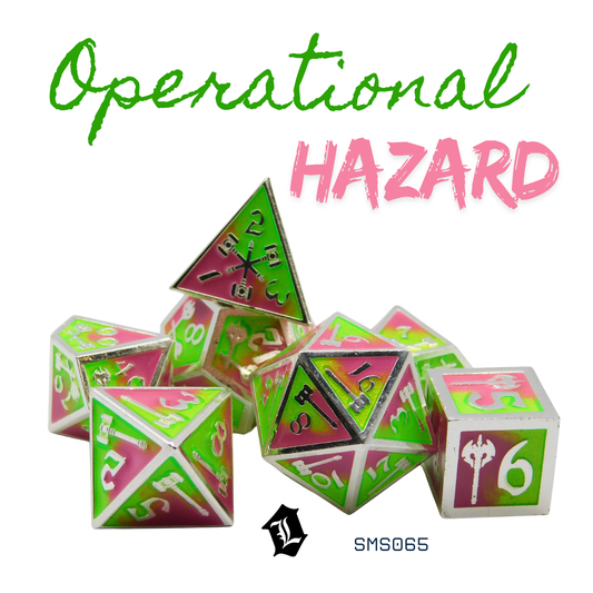 [OPERATIONAL HAZARD] 7PC SOLID METAL DICE SET