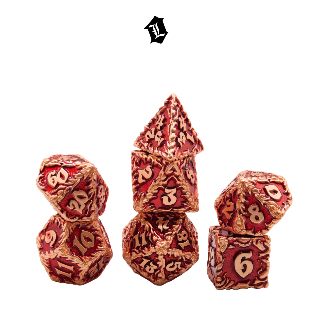 [DRAGONHEART EMBERS] 7PC SOLID METAL DICE SET