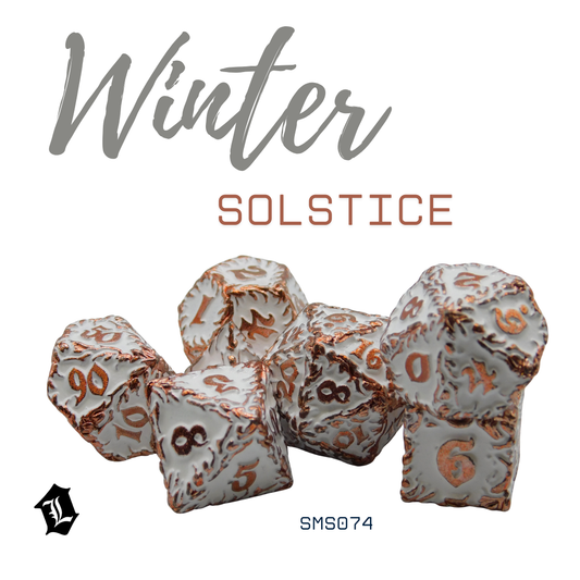 [WINTER SOLSTICE] 7PC SOLID METAL DICE SET
