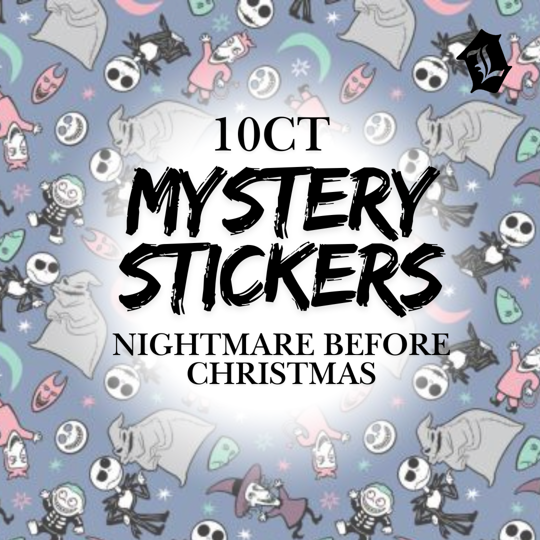 MYSTERY THEMED STICKER PACK [10CT] - NIGHTMARE BEFORE CHRISTMAS
