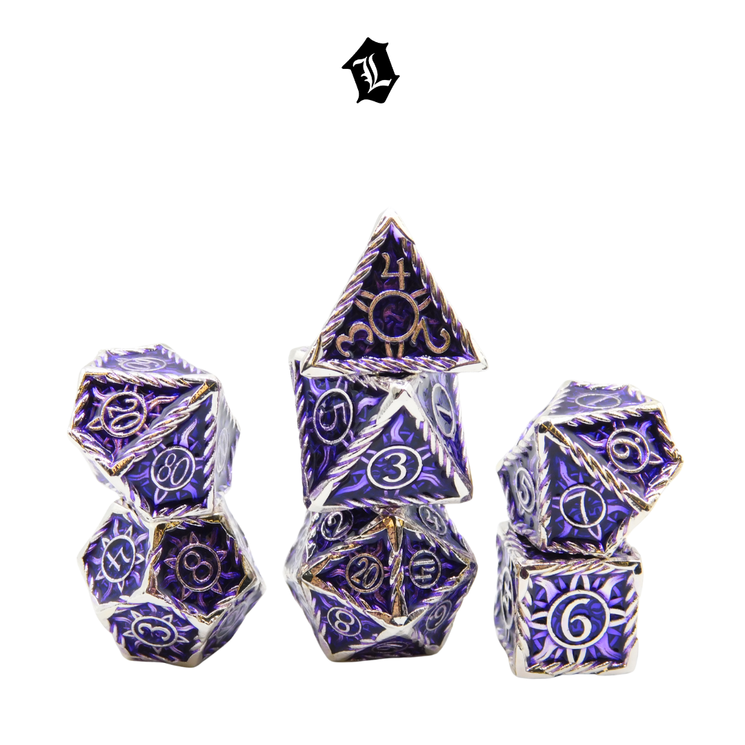 [ASTRAL ORCHID] 7PC SOLID METAL DICE SET