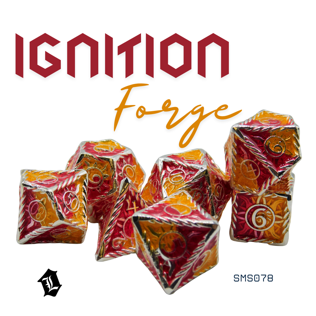 [IGNITION FORGE] 7PC SOLID METAL DICE SET