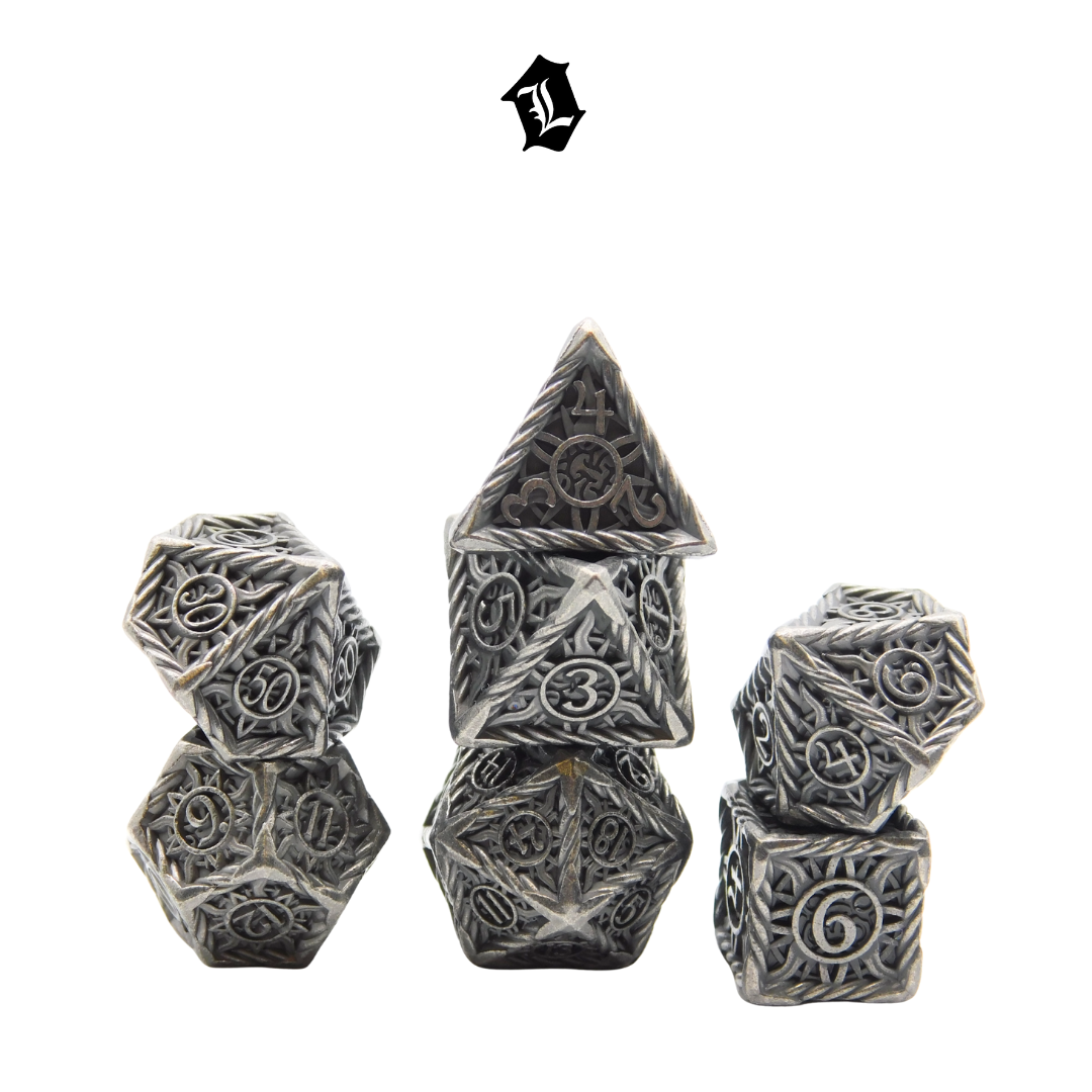 [ETERNAL ARCHIVES] 7PC SOLID METAL DICE SET