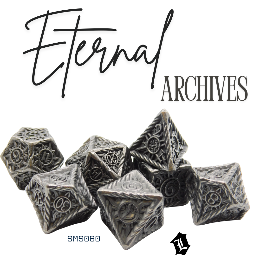 [ETERNAL ARCHIVES] 7PC SOLID METAL DICE SET