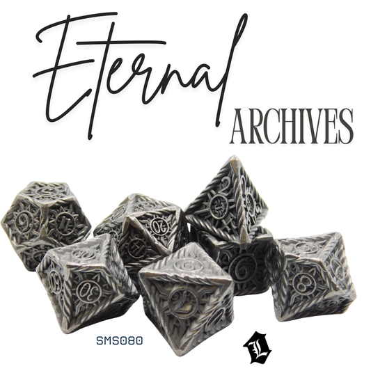 [ETERNAL ARCHIVES] 7PC SOLID METAL DICE SET
