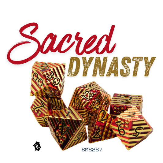 [SACRED DYNASTY] 7PC SOLID METAL DICE SET