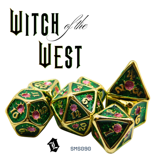 [WITCH OF THE WEST] 7PC SOLID METAL DICE SET
