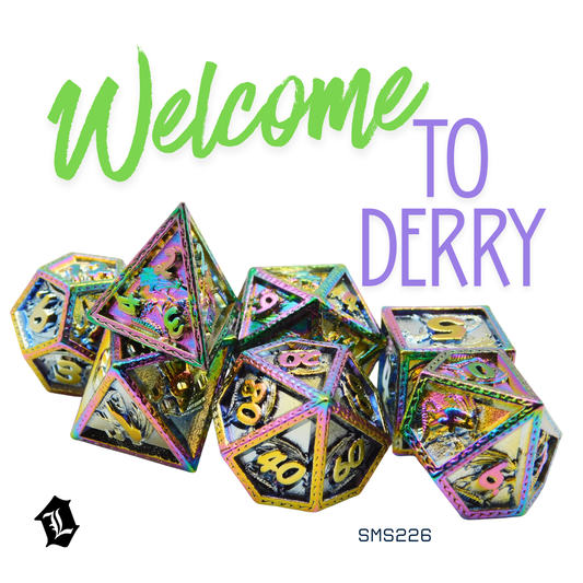 [WELCOME TO DERRY] 7PC SOLID METAL DICE SET