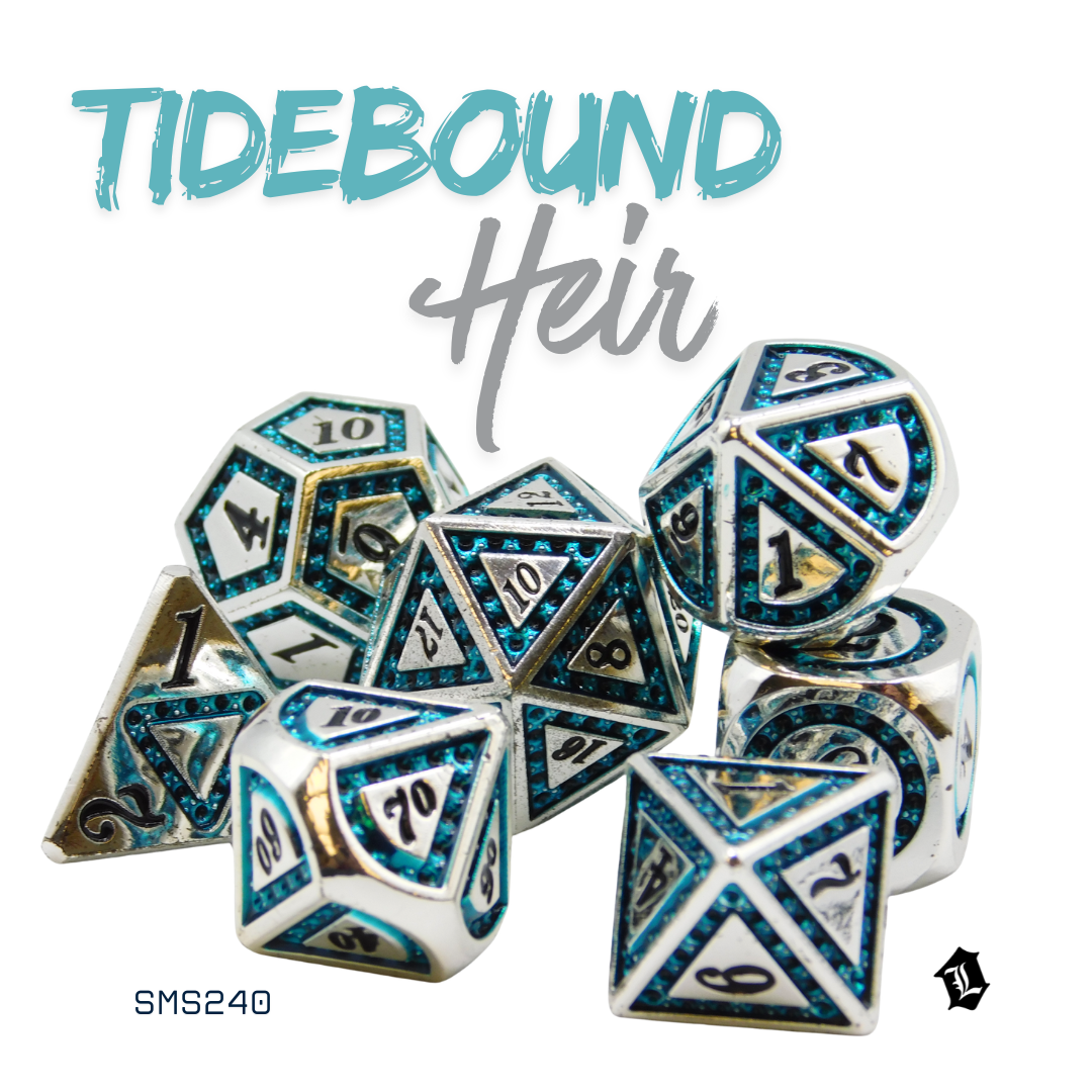 [TIDEBOUND HEIR] 7PC SOLID METAL DICE SET