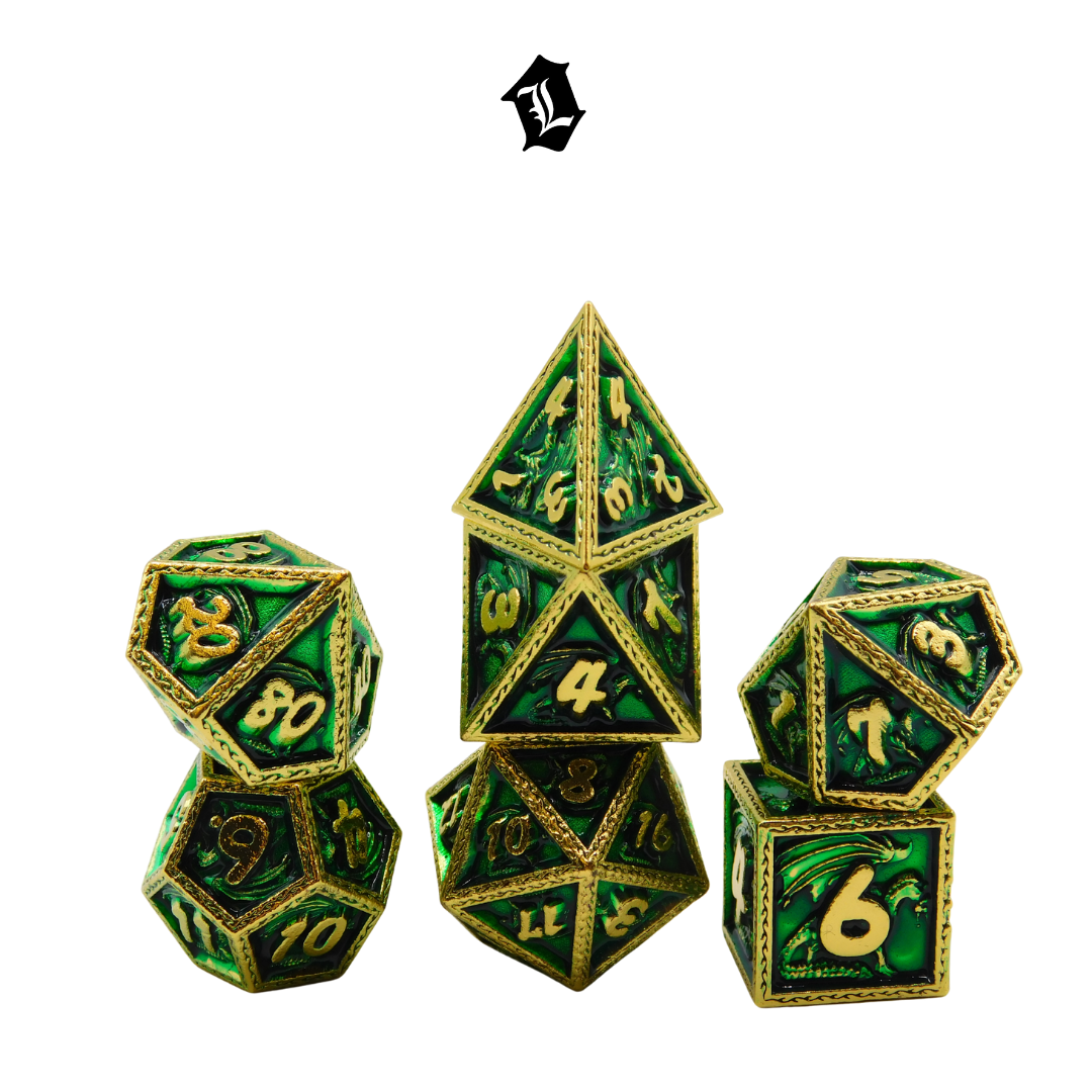 [FIYERO'S QUEST] 7PC SOLID METAL DICE SET
