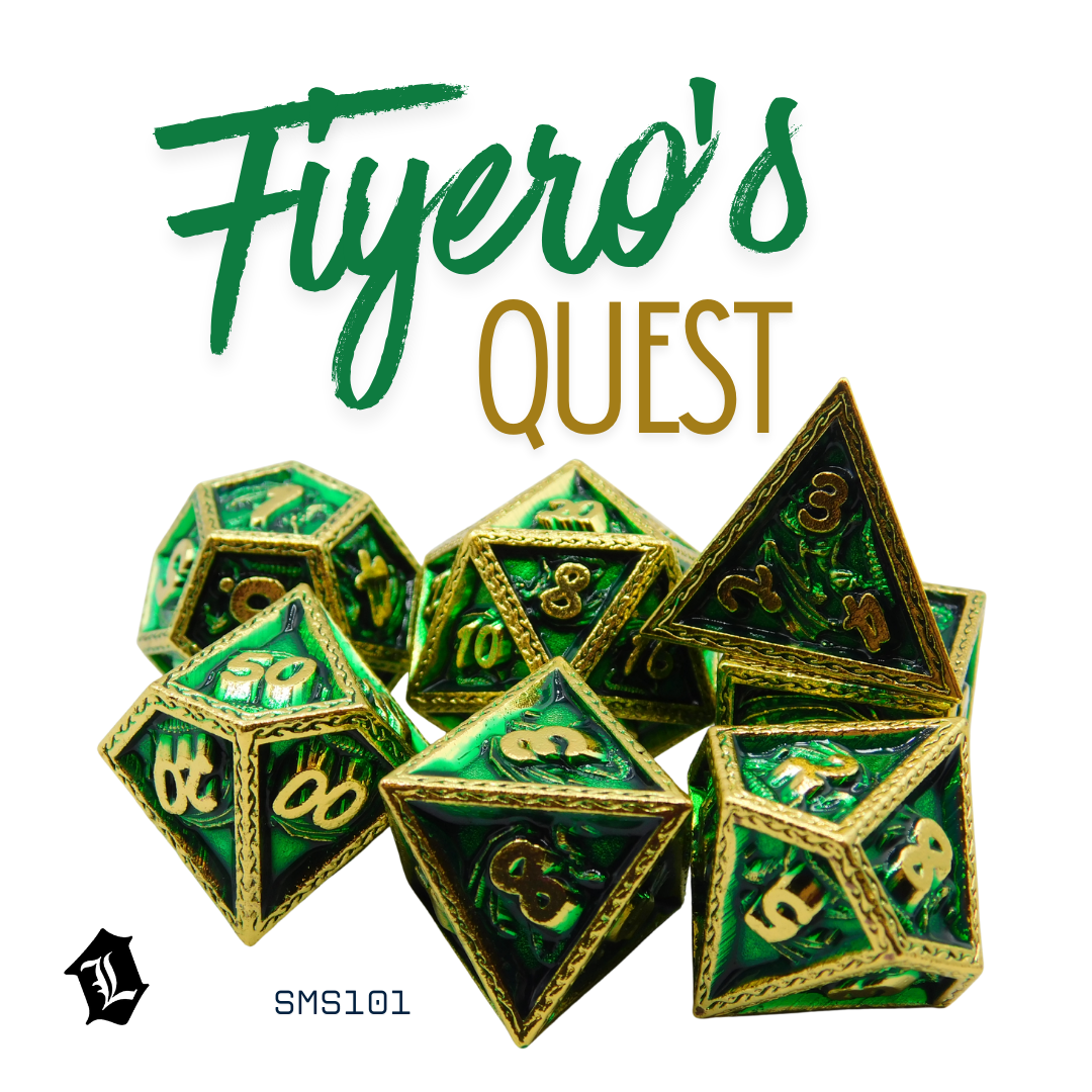 [FIYERO'S QUEST] 7PC SOLID METAL DICE SET