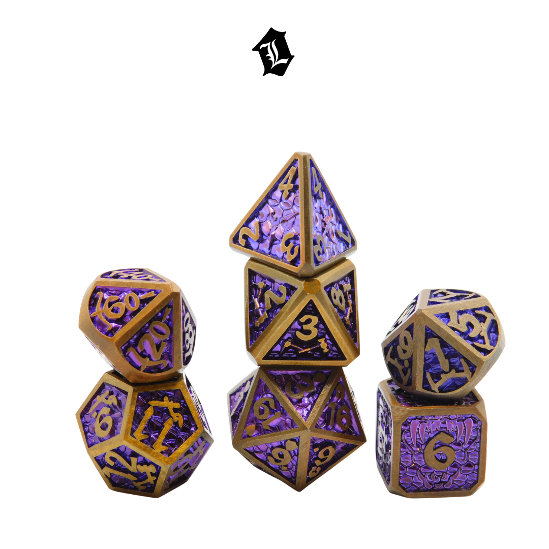 [HIGHEST TOWER] 7PC SOLID METAL DICE SET
