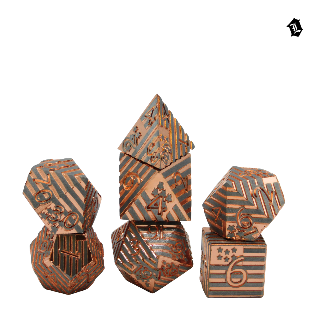 [ETERNAL MINT] 7PC SOLID METAL DICE SET