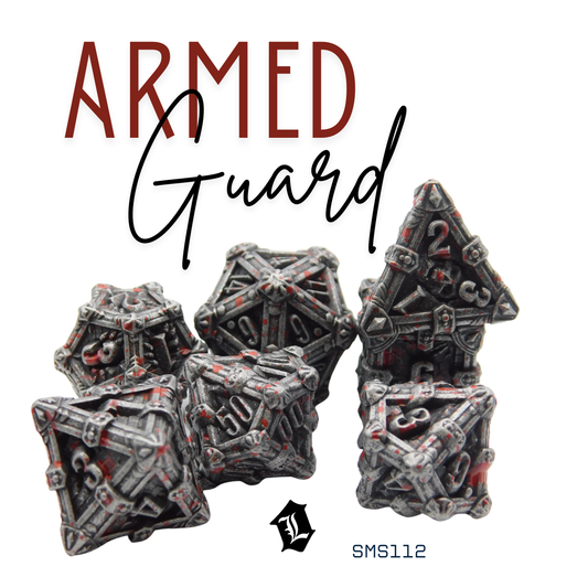 [ARMED GUARD] 7PC SOLID METAL DICE SET