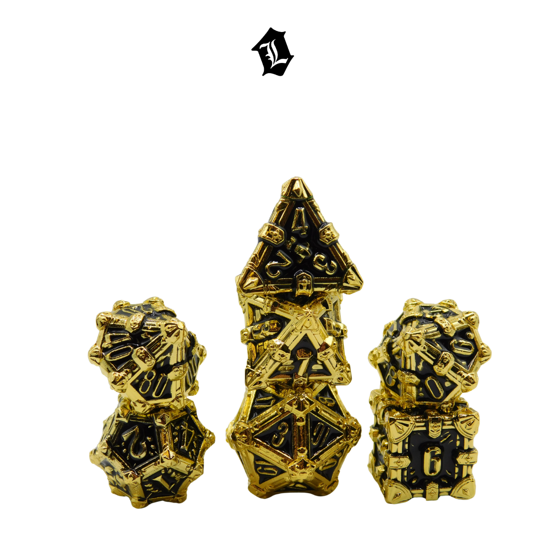 [ONYX STORM] 7PC SOLID METAL DICE SET