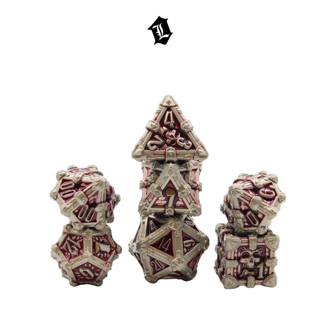 [BATTLE BRIGADE] 7PC SOLID METAL DICE SET
