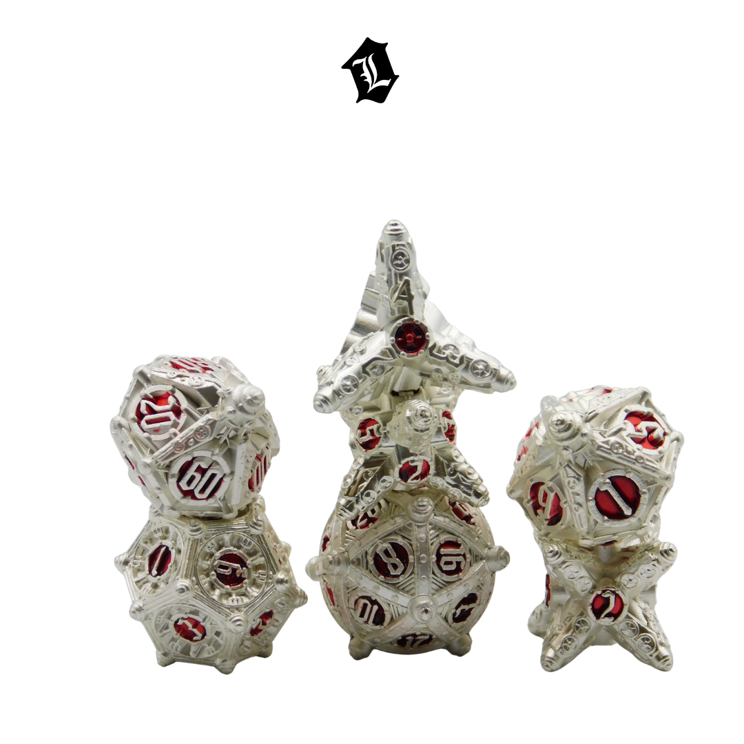 [HYDRAULIC REFUGE] 7PC SOLID METAL DICE SET