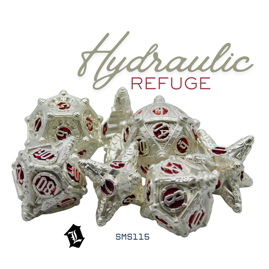 [HYDRAULIC REFUGE] 7PC SOLID METAL DICE SET