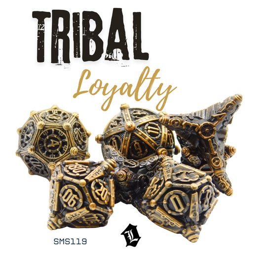 [TRIBAL LOYALTY] 7PC SOLID METAL DICE SET