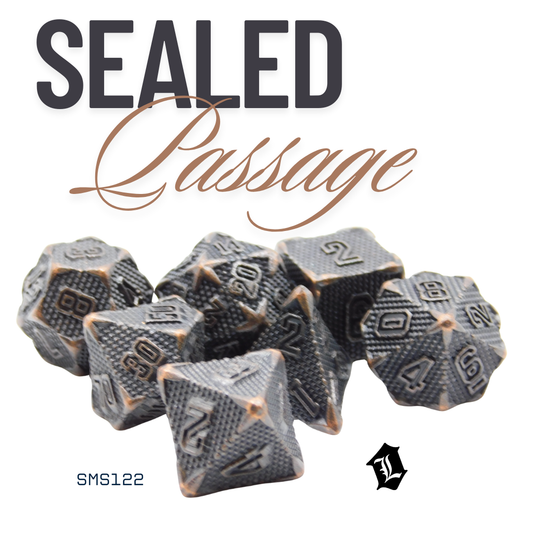 [SEALED PASSAGE] 7PC SOLID METAL DICE SET