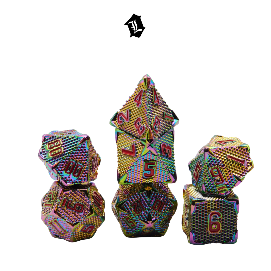 [FEVER DREAM] 7PC SOLID METAL DICE SET