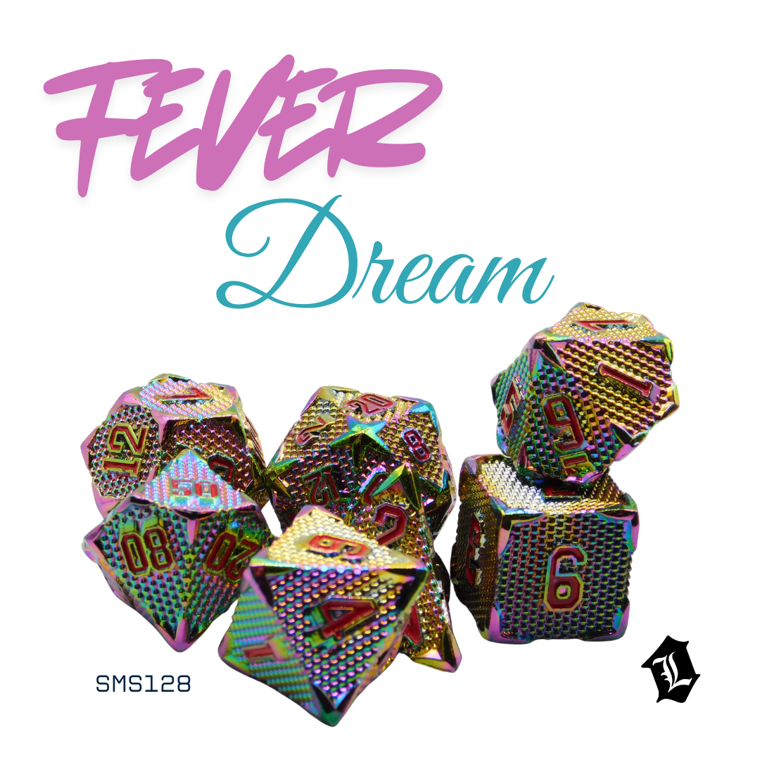 [FEVER DREAM] 7PC SOLID METAL DICE SET