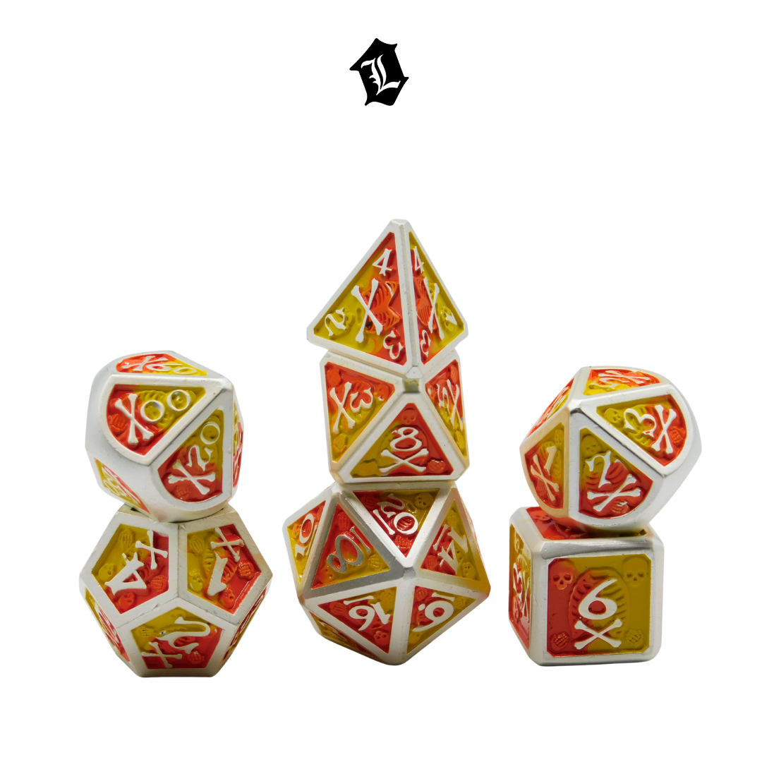 [MANGO MADNESS] 7PC SOLID METAL DICE SET
