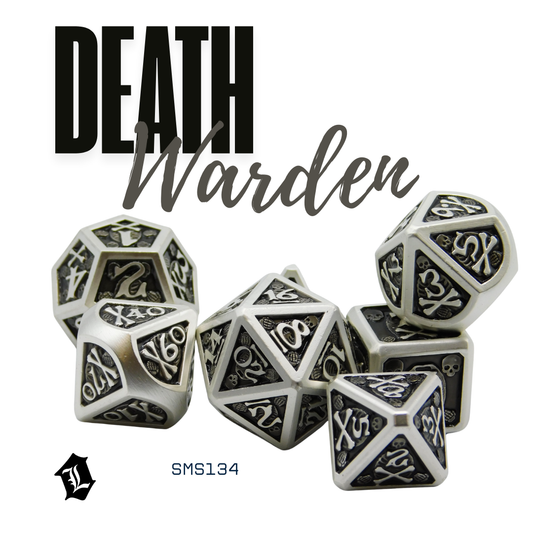 [DEATH WARDEN] 7PC SOLID METAL DICE SET