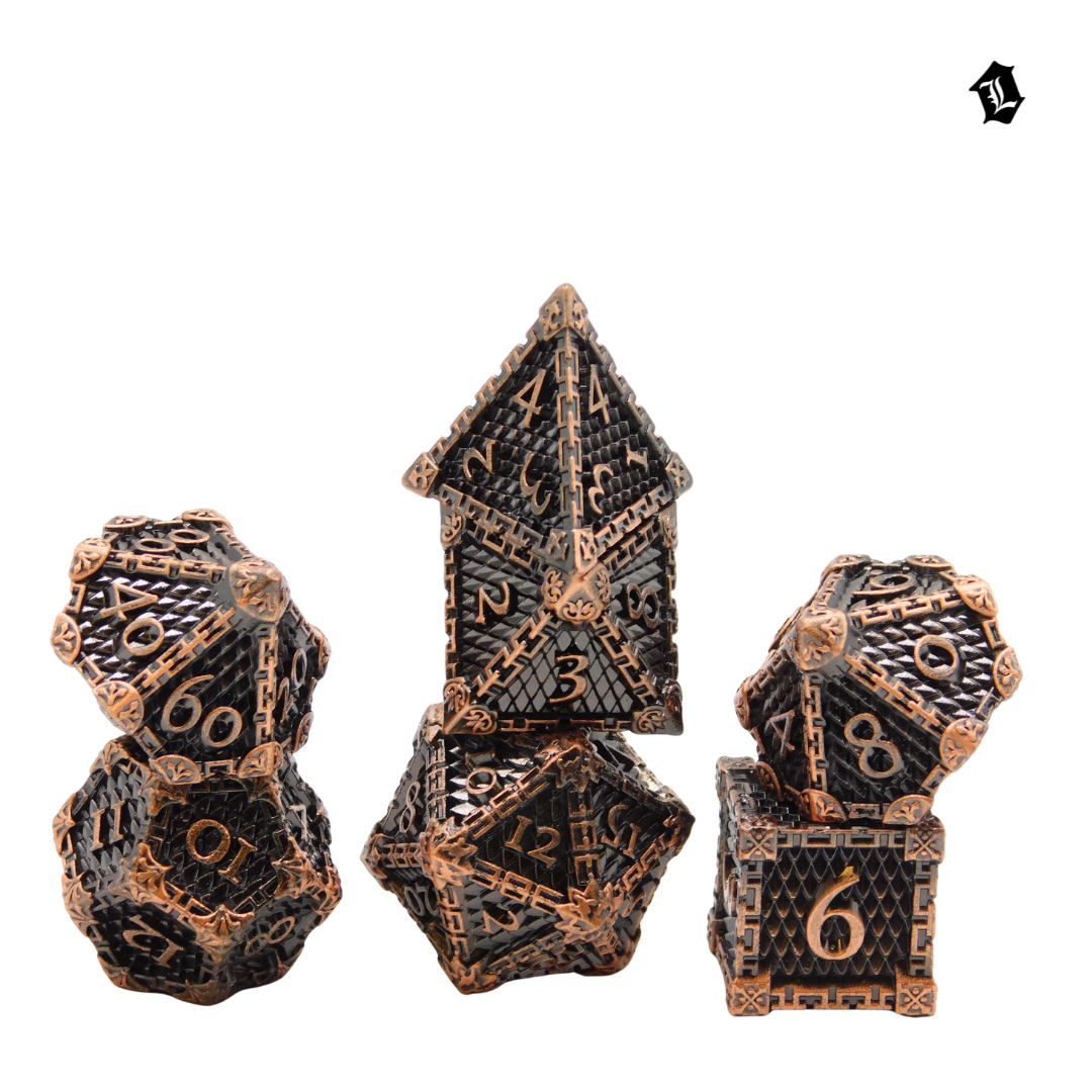 [SUNKEN SANCTUARY] 7PC SOLID METAL DICE SET