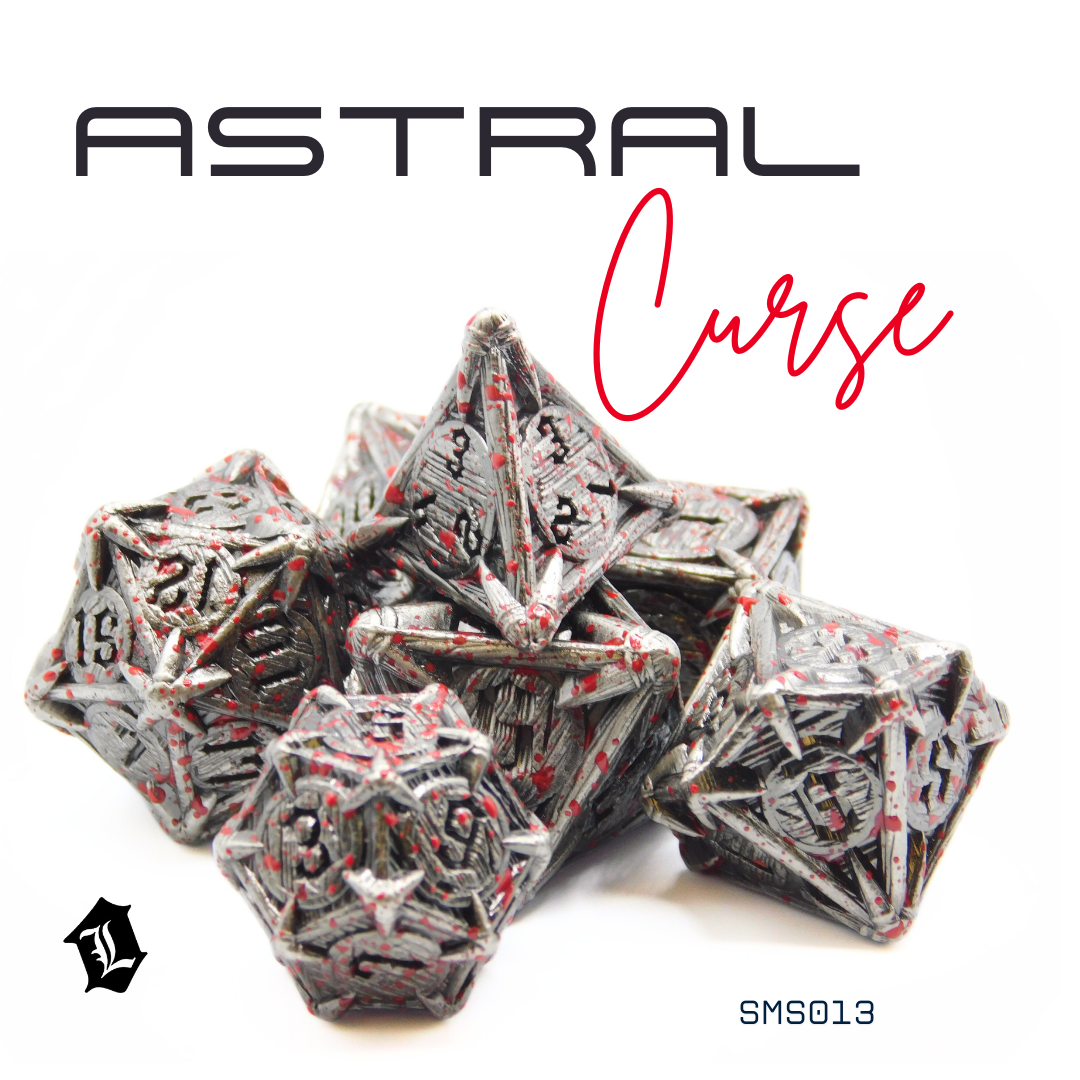 [ASTRAL CURSE] 7PC SOLID METAL DICE SET