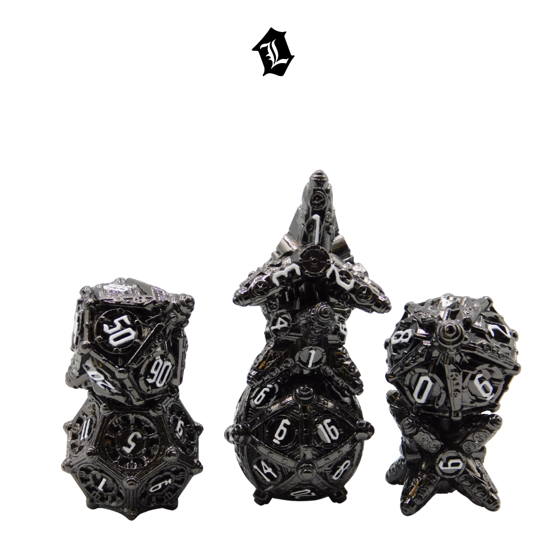 [SENTINEL CORE] 7PC SOLID METAL DICE SET