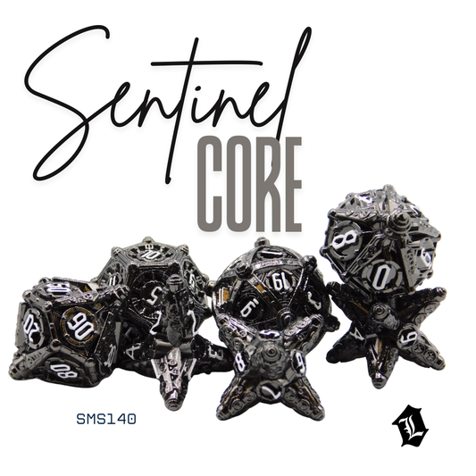 [SENTINEL CORE] 7PC SOLID METAL DICE SET