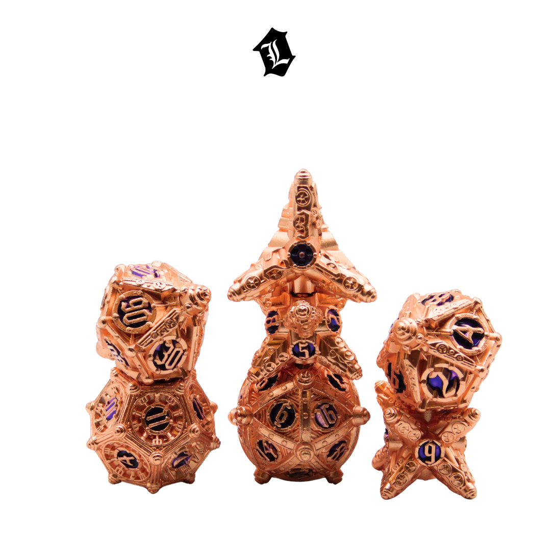 [STARLIGHT DYNASTY] 7PC SOLID METAL DICE SET