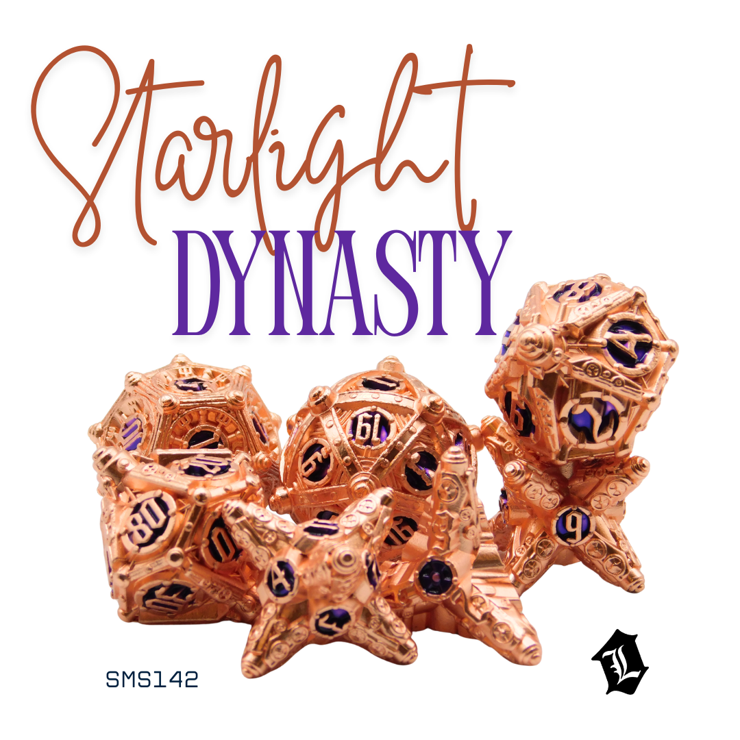 [STARLIGHT DYNASTY] 7PC SOLID METAL DICE SET
